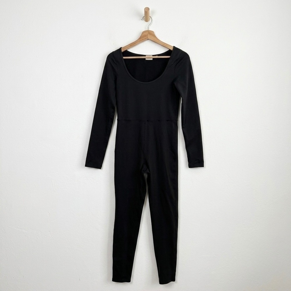 Wilfred Free Aritzia Black Long Sleeve  Catsuit Unitard Jumpsuit Medium Layering